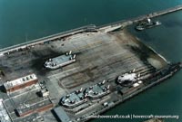 SRN4 The Prince of Wales (GH-2054) destroyed by fire at Dover